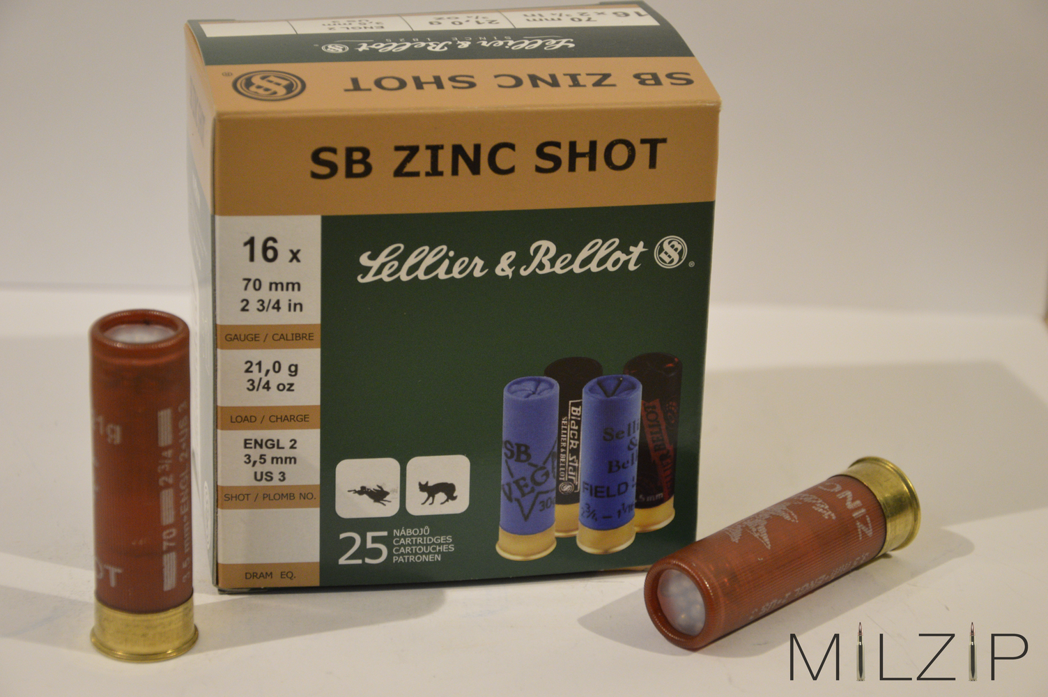 S & B Zinc Shot 16/70 3,5mm 21g