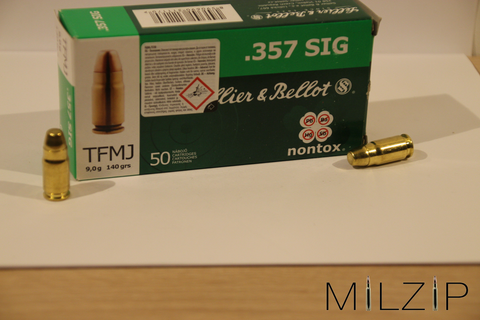 S & B .357 SIG 9,0g/140grs. TFMJ Nontox